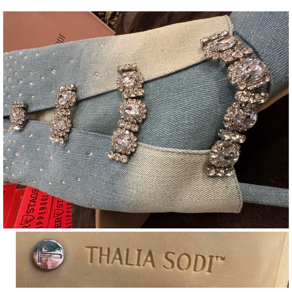 Thalia Sodi Denim and Diamonds Stiletto boots size 6 - Picture 9 of 10